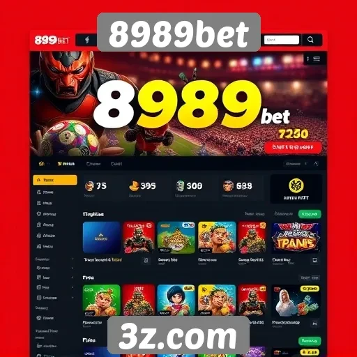 Interface do usuário do 8989bet é amigável